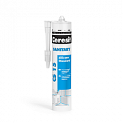 Герметик Ceresit СS 15 санитарный силиконовый белый, 280мл