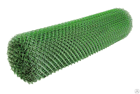 Сетка рабица ПВХ (ячейка 55х55), 1,5х10м светло-зеленая